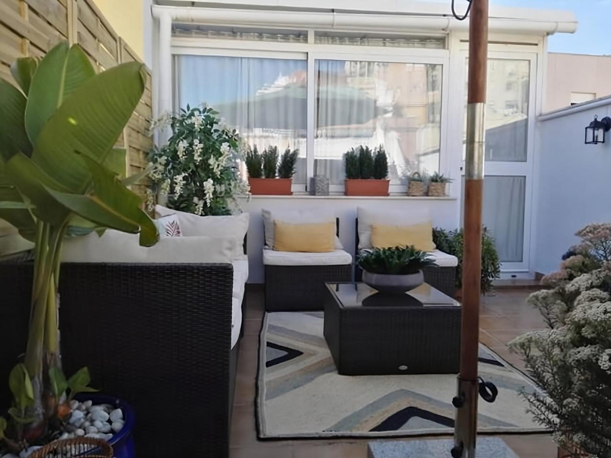 Apartamento Sol y Malaga - Designer Duplex con Terraza y Parking Exterior foto
